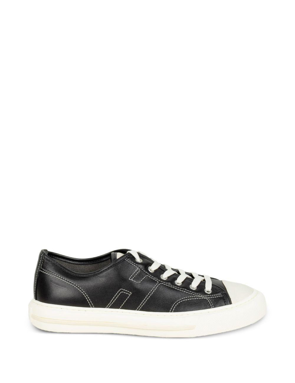Sneakers Rebel con cuciture a contrasto in nero Hogan - uomo 