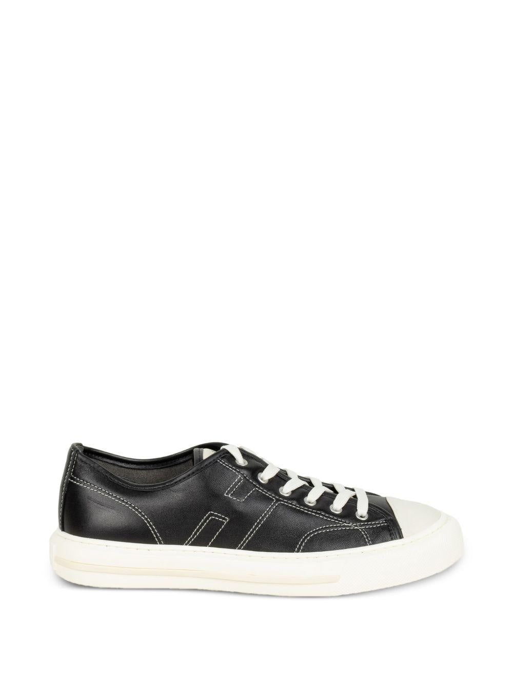 Sneakers Rebel con cuciture a contrasto in nero Hogan - uomo 