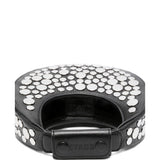 Borsa Goodnight Moon con borchie in nero Staud - donna 