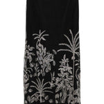 Gonna midi con ricamo a fiori in nero Costarellos - donna 