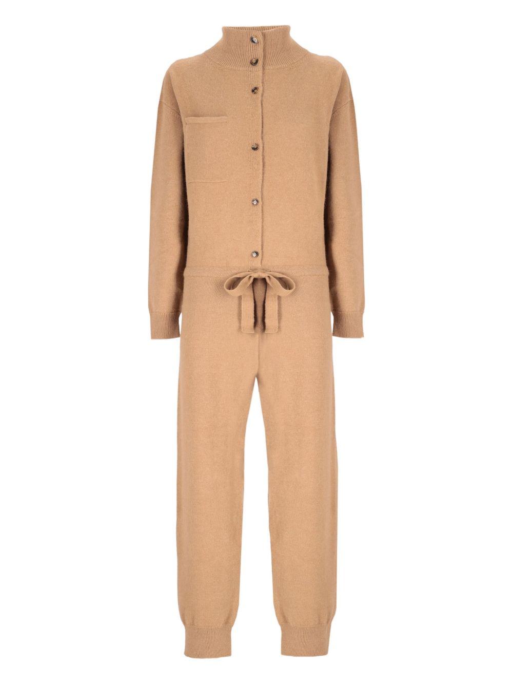 Tuta intera in maglia in marrone Laneus - uomo 