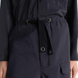 Shorts cargo con coulisse in nero Lemaire - uomo 