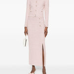 Gona midi con paillettes in rosa Alessandra rich - donna 