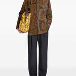 Camicia con stampa all-over multicolore 