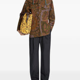Camicia con stampa all-over multicolore 