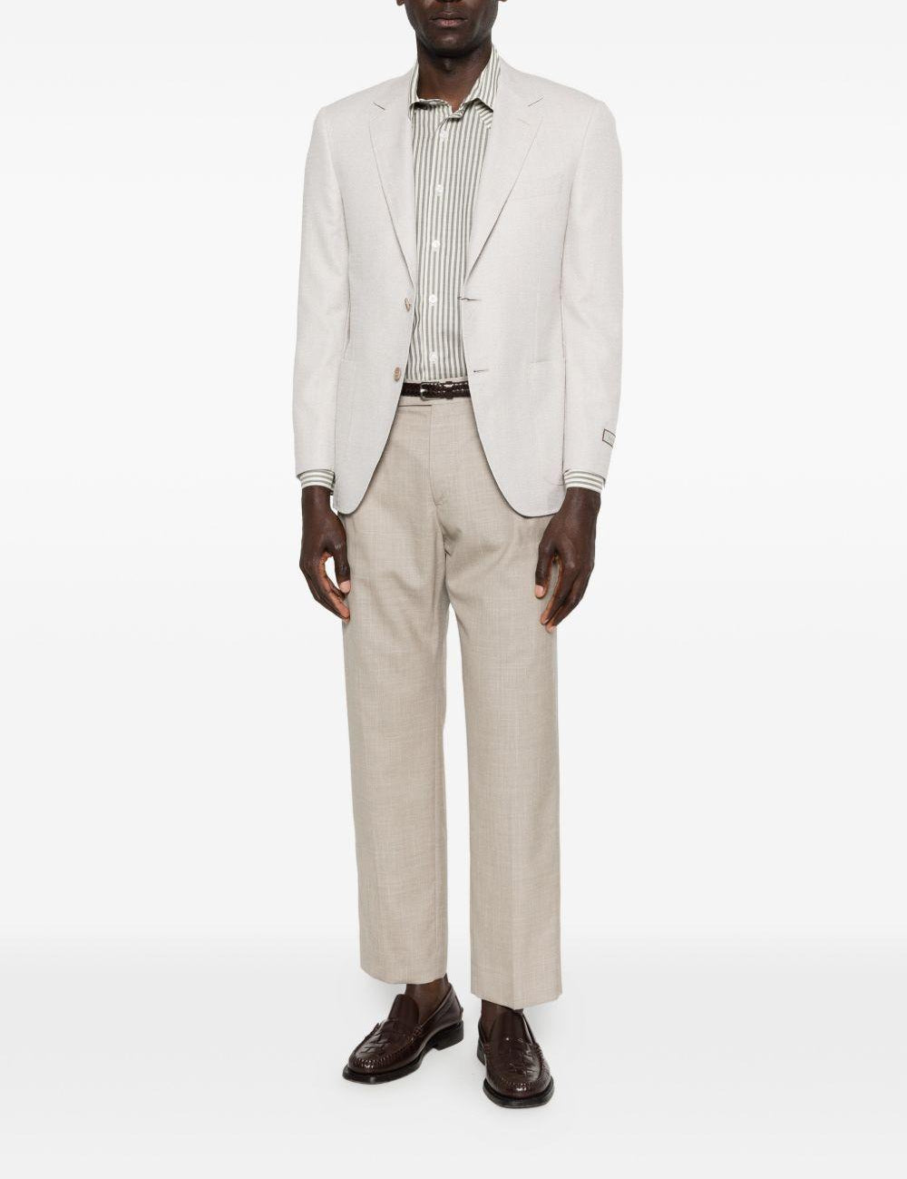 Pantaloni a pieghe Albert in beige Grayed - uomo 
