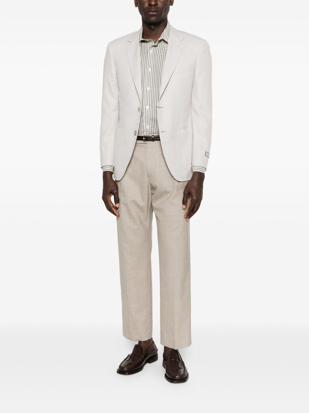 Pantaloni a pieghe Albert in beige Grayed - uomo 