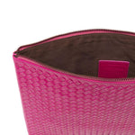 Clutch intrecciato A4 in rosa Dragon diffusion - donna 