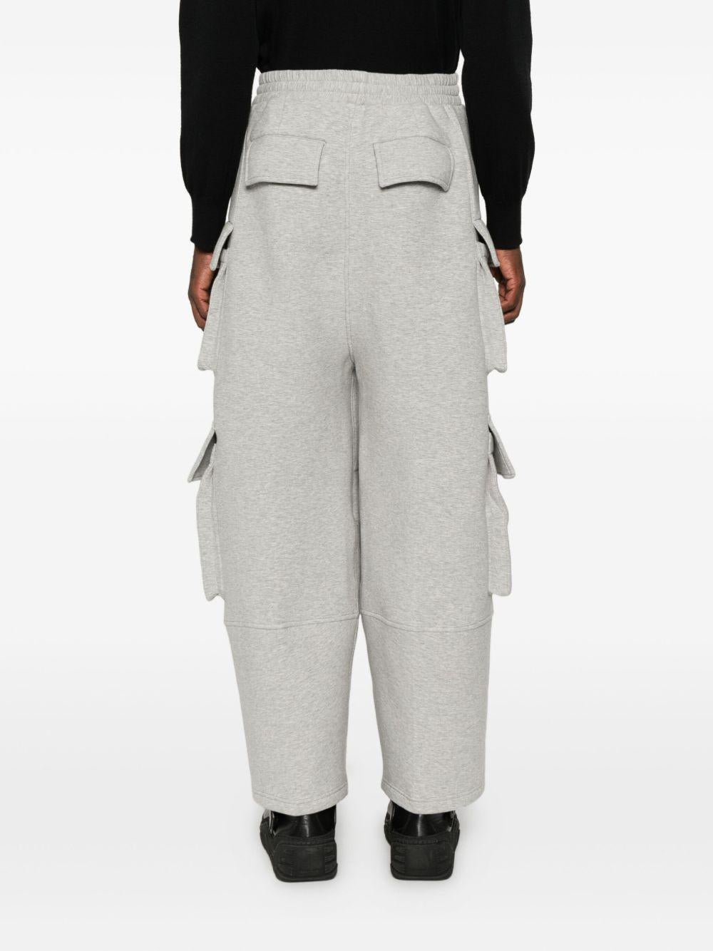 Pantaloni cargo con coulisse in grigio Feng Chen Wang - uomo 