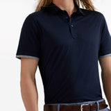 Polo a strati in blu Brunello cucinelli - uomo 