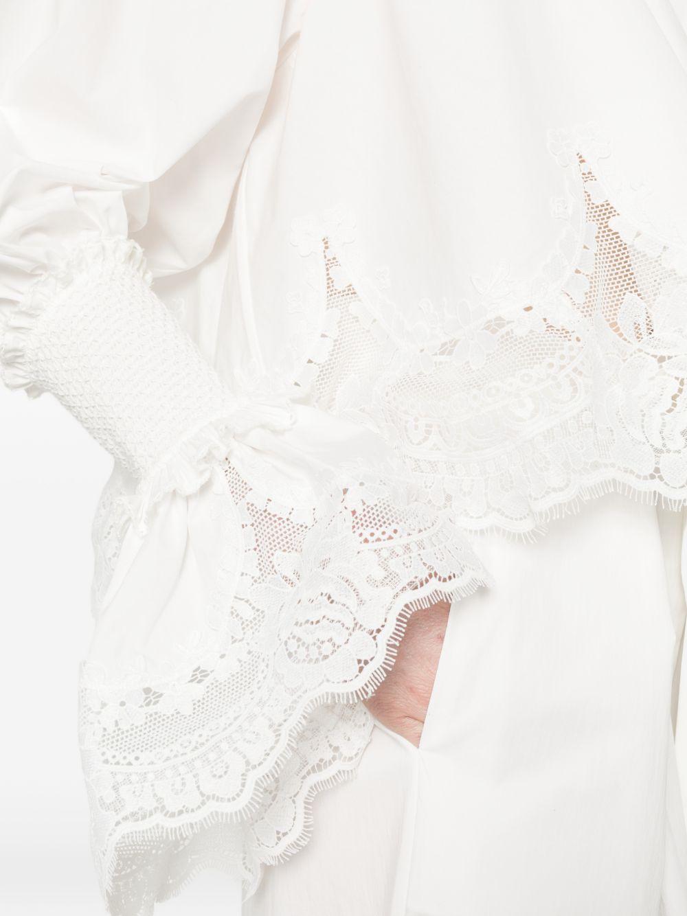 Blusa arricciata Alchemy in bianco Zimmermann - donna 