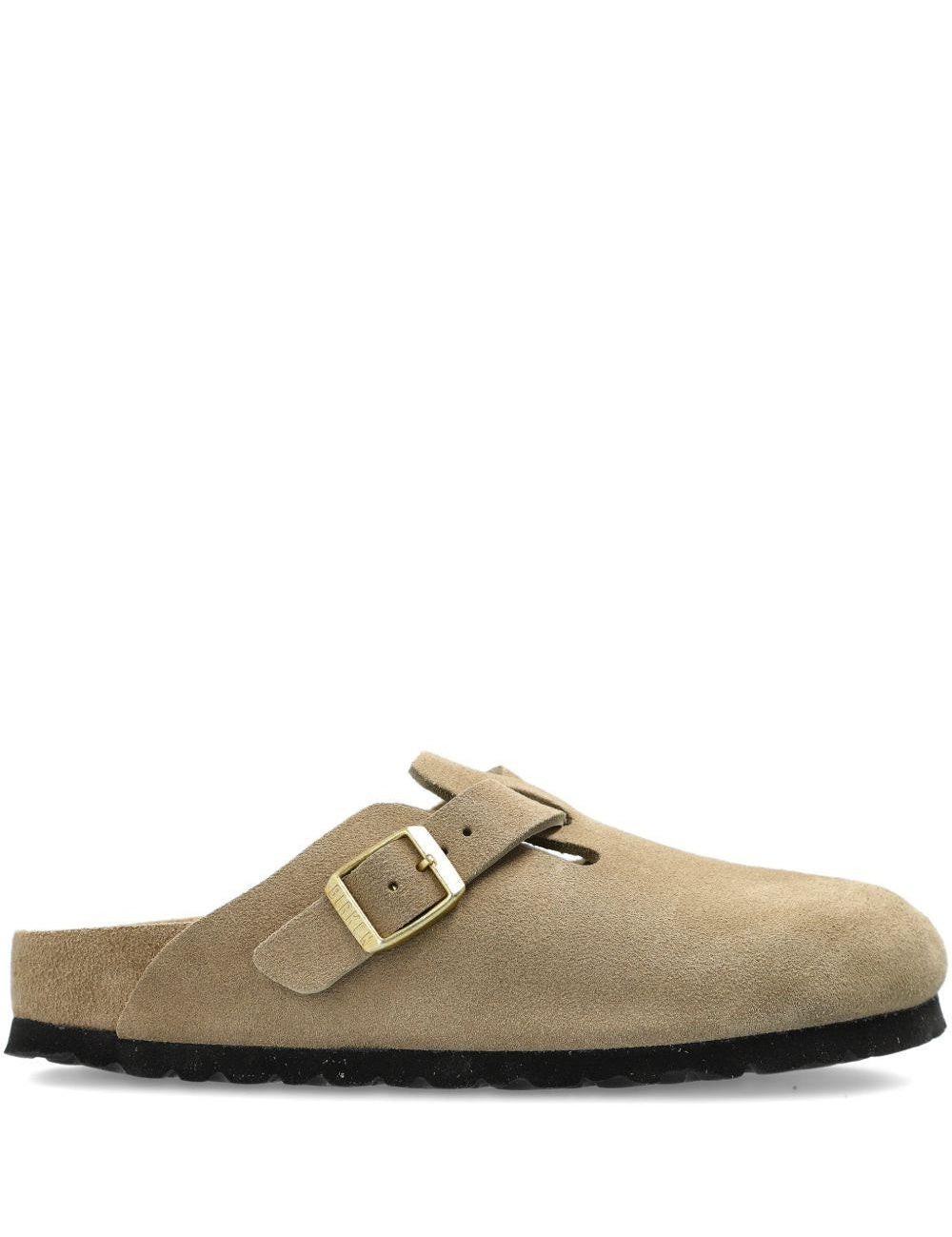 Mules Boston con fibbia e cinturino in beige Birkenstock - unisex 