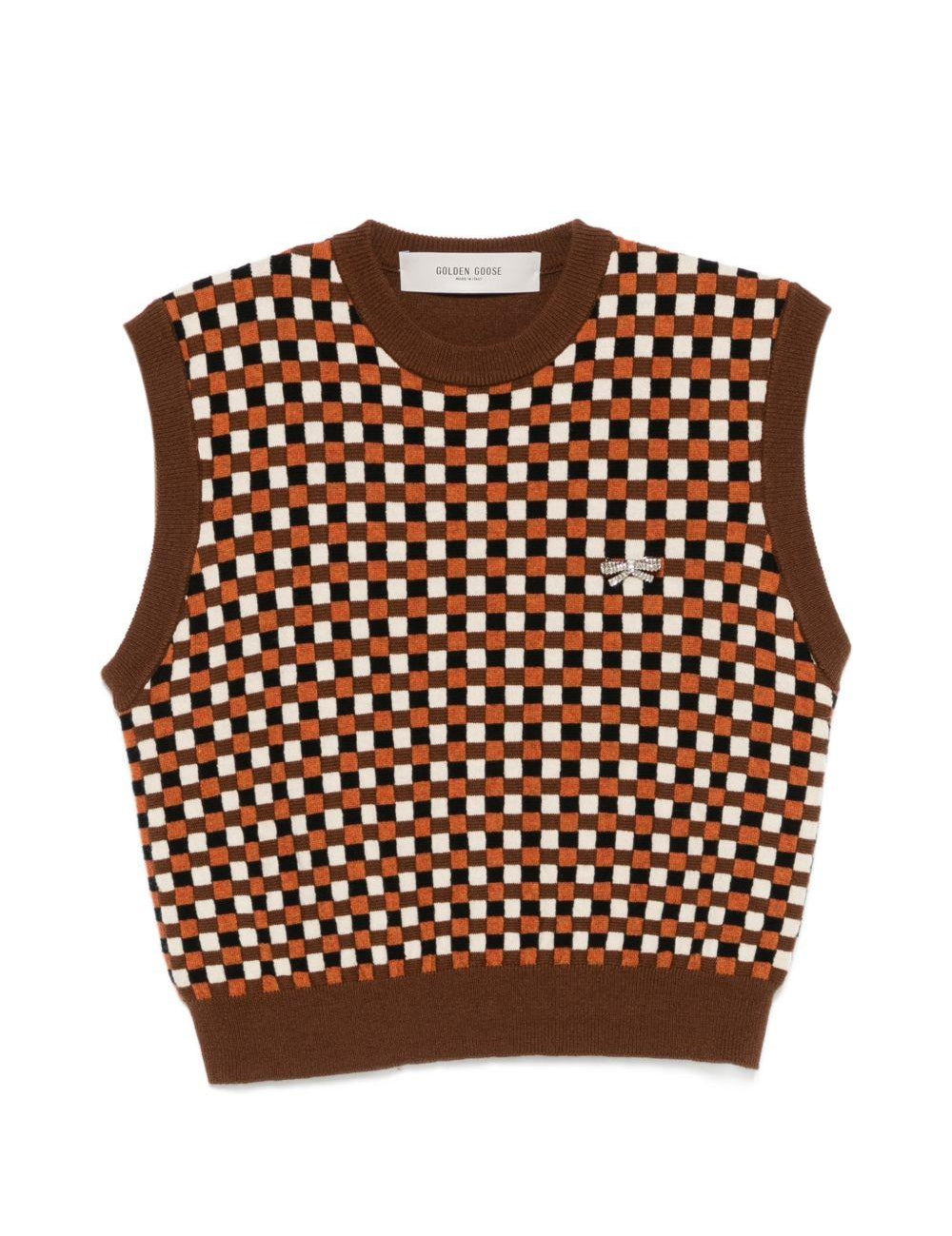 Gilet a quadri Roby multicolore 