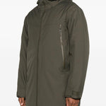 Cappotto Range Down con cappuccio in verde The north face - uomo 