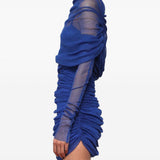 Abito mini in mesh in blu Christopher esber - donna 