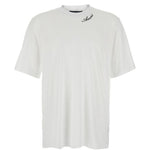T-shirt a maniche corte con logo  in bianco 