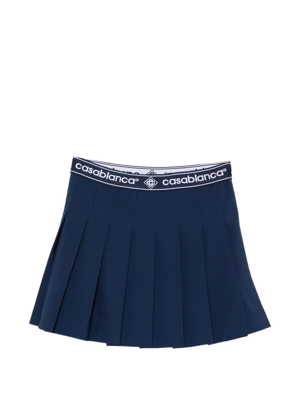 Minigonna con logo in blu Casablanca - donna 