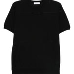 T-shirt girocollo in nero Kangra - uomo 