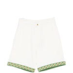 Pantaloncini con bordi ricamati in bianco Drole de monsieur - uomo 