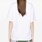 T-shirt con grafica al lampone in bianco Ganni - donna 