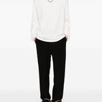 T-shirt a maniche lunghe in bainco Yohji yamamoto - uomo 