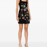 Abito mini con perline in nero Staud - donna 