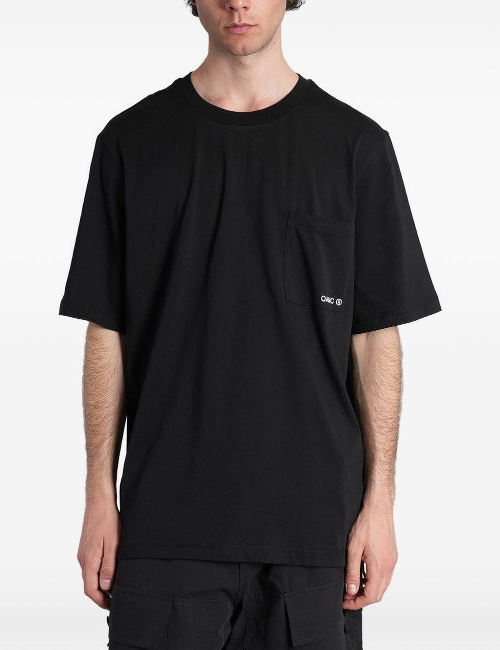 T-shirt con stampa del logo in nero Oamc peacemaker - uomo 