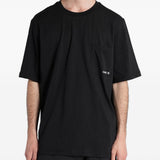 T-shirt con stampa del logo in nero Oamc peacemaker - uomo 