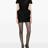 Miniabito con fianchi in nero David koma - donna 