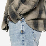 Jeans a gamba dritta in blu Ksubi - uomo 