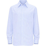 Camicia a righe in cotone con dettaglio tasca in azzurro A.P.C. - uomo 
