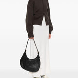 Borsa a spalla Luna Mezza in nero Dragon Diffusion - donna 
