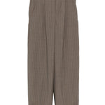 Pantaloni gessati in lana in marrone Maxmara - donna 
