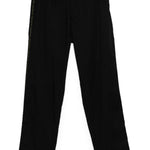 Pantaloni con banda logo in nero Undercover - uomo 