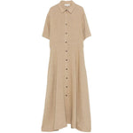 Abito midi con bottoni in marrone Antonelli - donna 