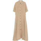 Abito midi con bottoni in marrone Antonelli - donna 