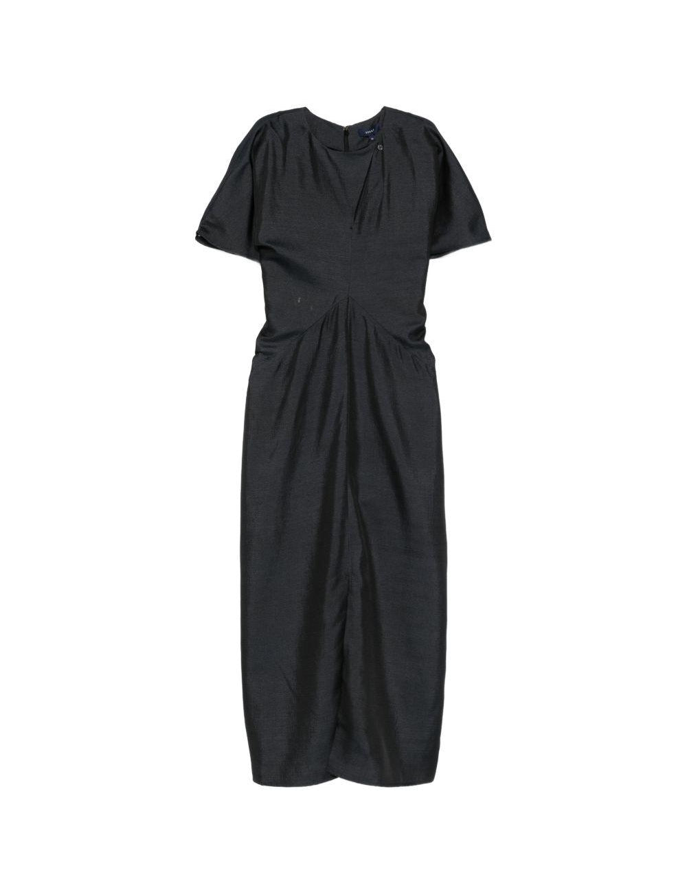 Abito midi con arricciatura in nero Soeur - donna 