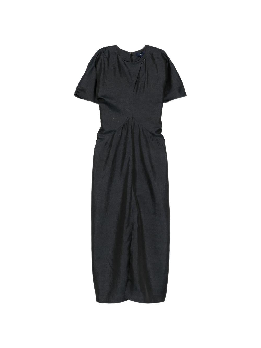 Abito midi con arricciatura in nero Soeur - donna 