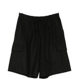 Pantaloncini cargo con coulisse in nero Comme des garcons homme - uomo 