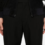 Pantaloni a pieghe albert in nero Grayed - uomo 