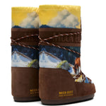 Stivali da neve con lacci e stampa graficamulticolore Moon boot x guest in residence - donna 