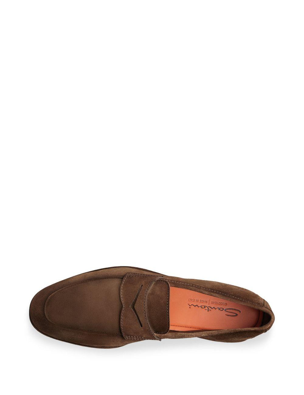 Mocassini penny Carlo in marrone Santoni - uomo 