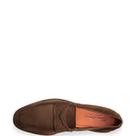 Mocassini penny Carlo in marrone Santoni - uomo 