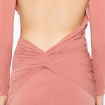 Abito maxi con schiena scoperta in rosa Alex perry - donna 