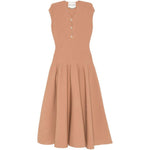 Abito midi con desigh svasato in marrone Roland mouret - donna 