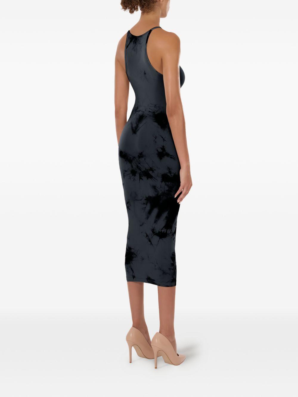 Abito con fantasia tie dye in nero Wolford - donna 