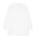 Camicia a maniche lunghe in cotone in bianco Yohji yamamoto - uomo 
