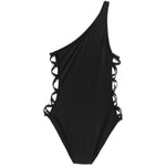 Costume da bagno monospalla in nero Norma kamali - donna 