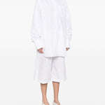 Camicia plissettata nespola in bianco Maxmara sportmax - donna 