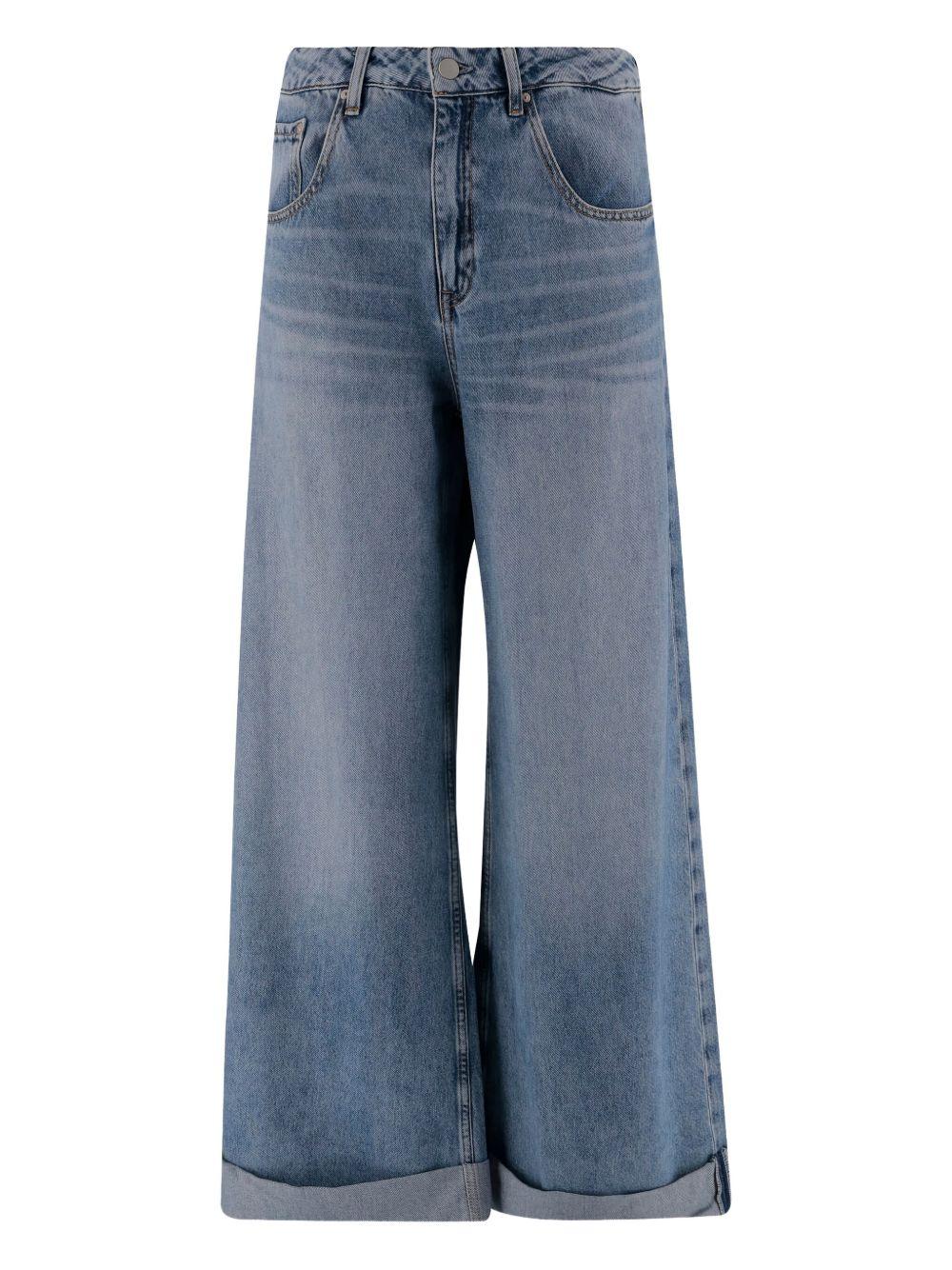 Jeans con risvolto in blu Ag jeans - donna 